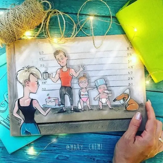 Мама-художница нарисовала смешные комиксы о реальной жизни с малышами