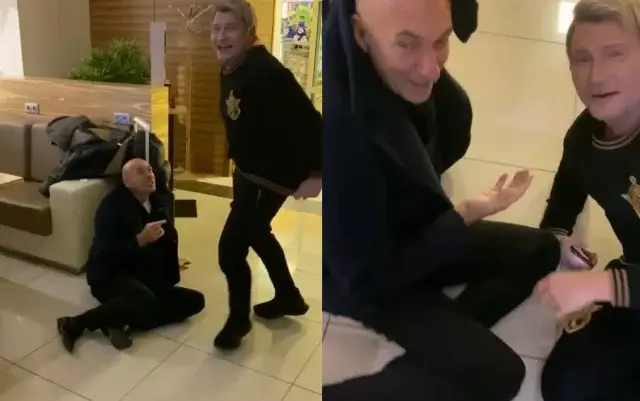 Драка Баскова и Крутого в аэропорту попала на видео