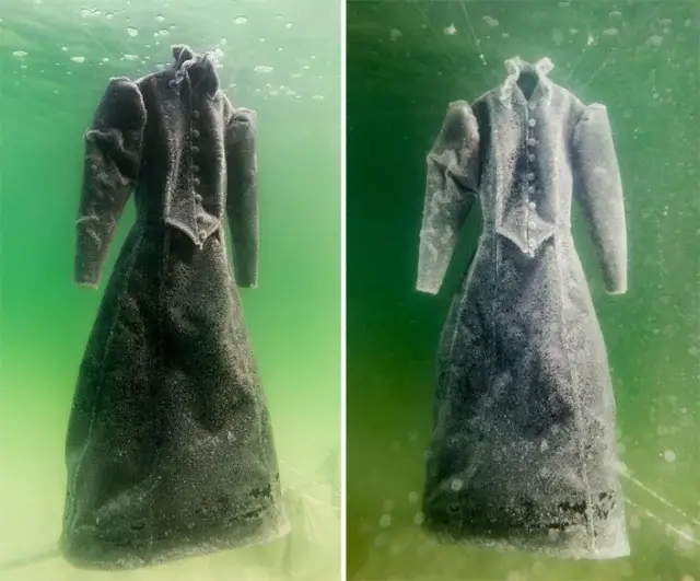 Что стало с платьем, которое на 2 года опустили в Мертвое море?